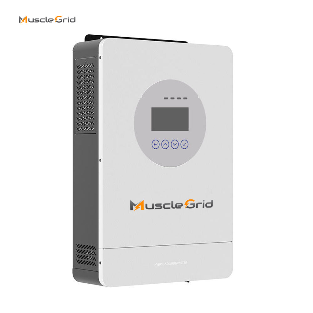 MuscleGrid 6.2KW Hybrid Solar Inverter | 9KW PV Supprt | Transformerless | Support Lead acid and Lithium Batteries