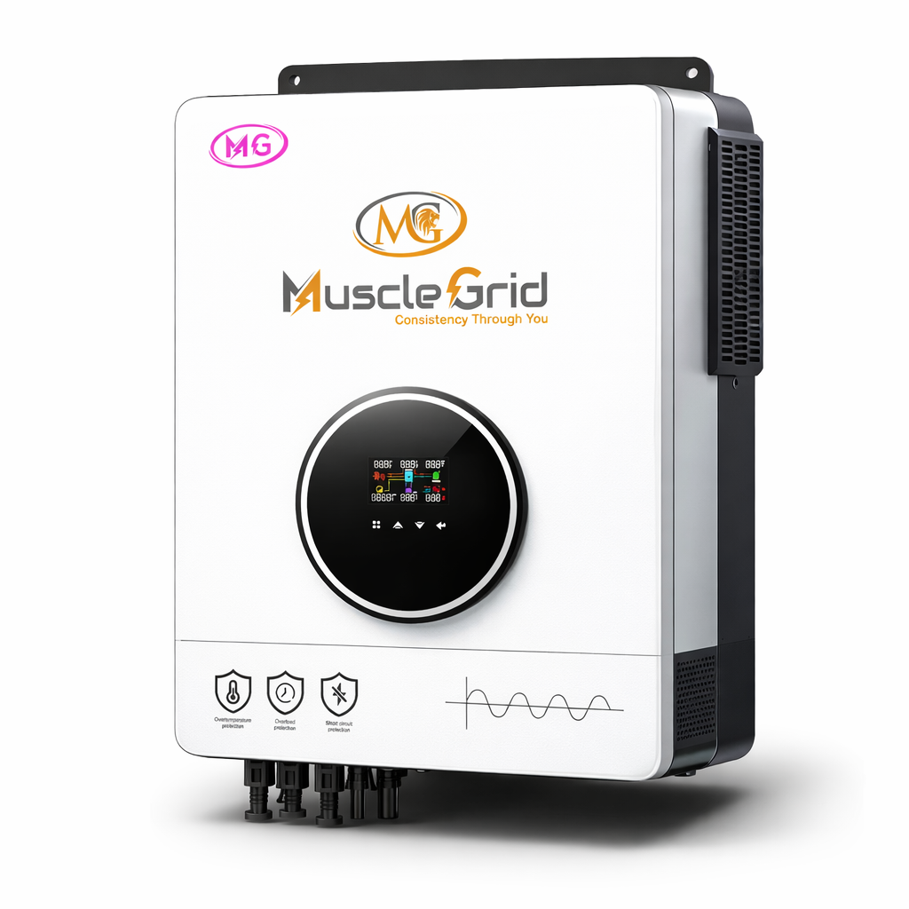 10.2KW 48V True Hybrid Solar Inverter | Heavy Duty Dual MPPT | Battery-Less Operation | Pure Sine Wave | WiFi App Monitoring | for Home & Office (2026 Model)
