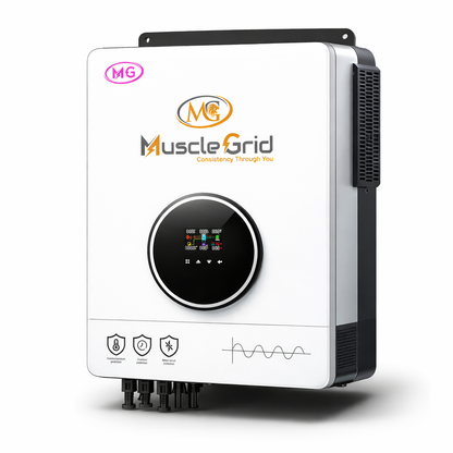 10.2KW 48V True Hybrid Solar Inverter | Heavy Duty Dual MPPT | Battery-Less Operation | Pure Sine Wave | WiFi App Monitoring | for Home & Office (2026 Model)