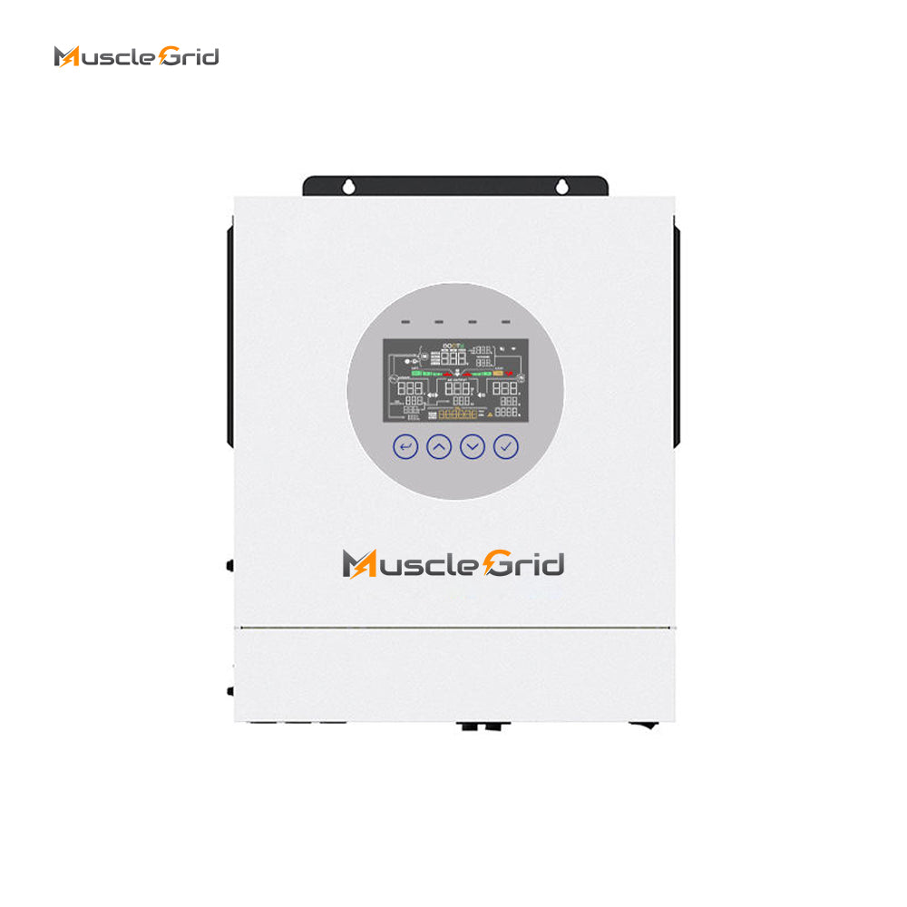 MuscleGrid 6.2KW Hybrid Solar Inverter | 9KW PV Supprt | Transformerless | Support Lead acid and Lithium Batteries