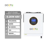 GOOTU 6.2KW Standard 48V Split Phase Solar Inverter DC to AC 240V Split Phase Hybrid Solar Inverter