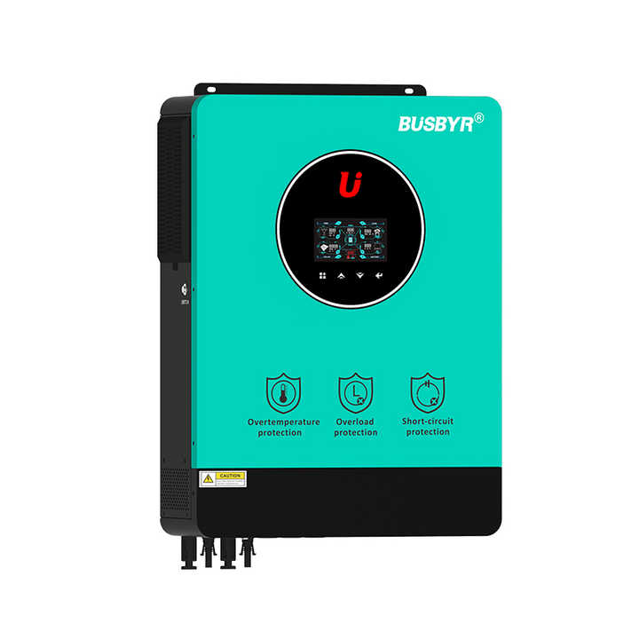 BUSBYR Hybrid Solar Inverter 10.2KW with Dual Output Inverter Built-in 120A MPPT Solar Charge Controller