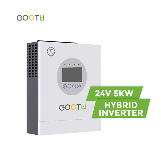 Gootu Hybrid Inverter Sine Wave 160A Mppt Hybrid Solar Inverter 24V 5Kw High Frequency Solar Inverter Built-In Wifi