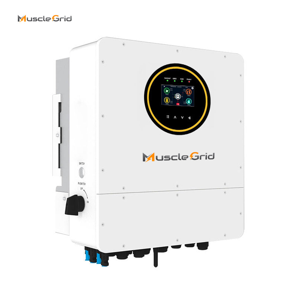 MuscleGrid 6KW Single Phase IP65 48V Hybrid Solar Inverter MPPT WiFi Solar Inverter Parallel for Home Energy System