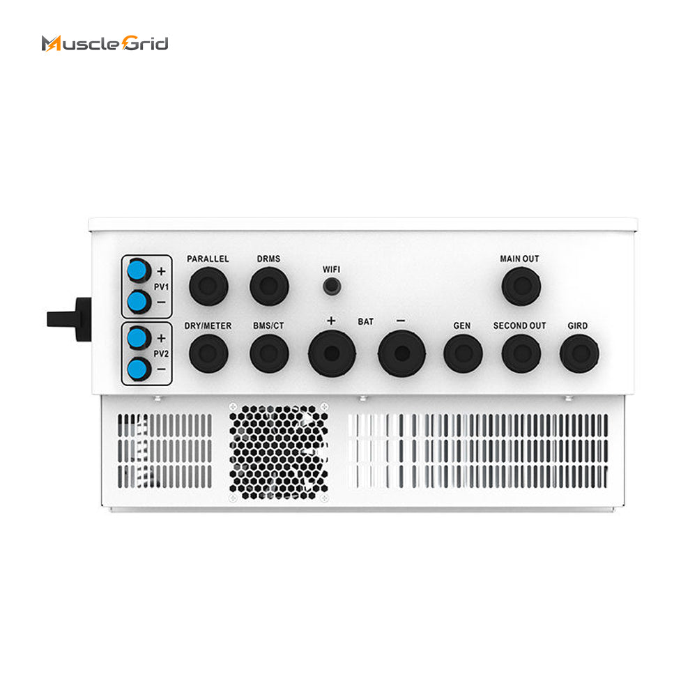 MuscleGrid 6KW Single Phase IP65 48V Hybrid Solar Inverter MPPT WiFi Solar Inverter Parallel for Home Energy System