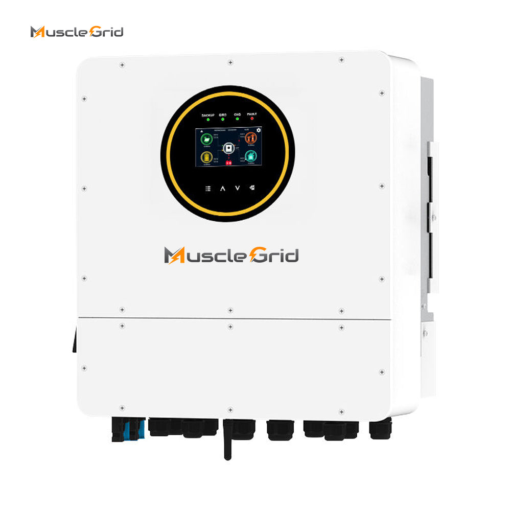 MuscleGrid 6KW Single Phase IP65 48V Hybrid Solar Inverter MPPT WiFi Solar Inverter Parallel for Home Energy System